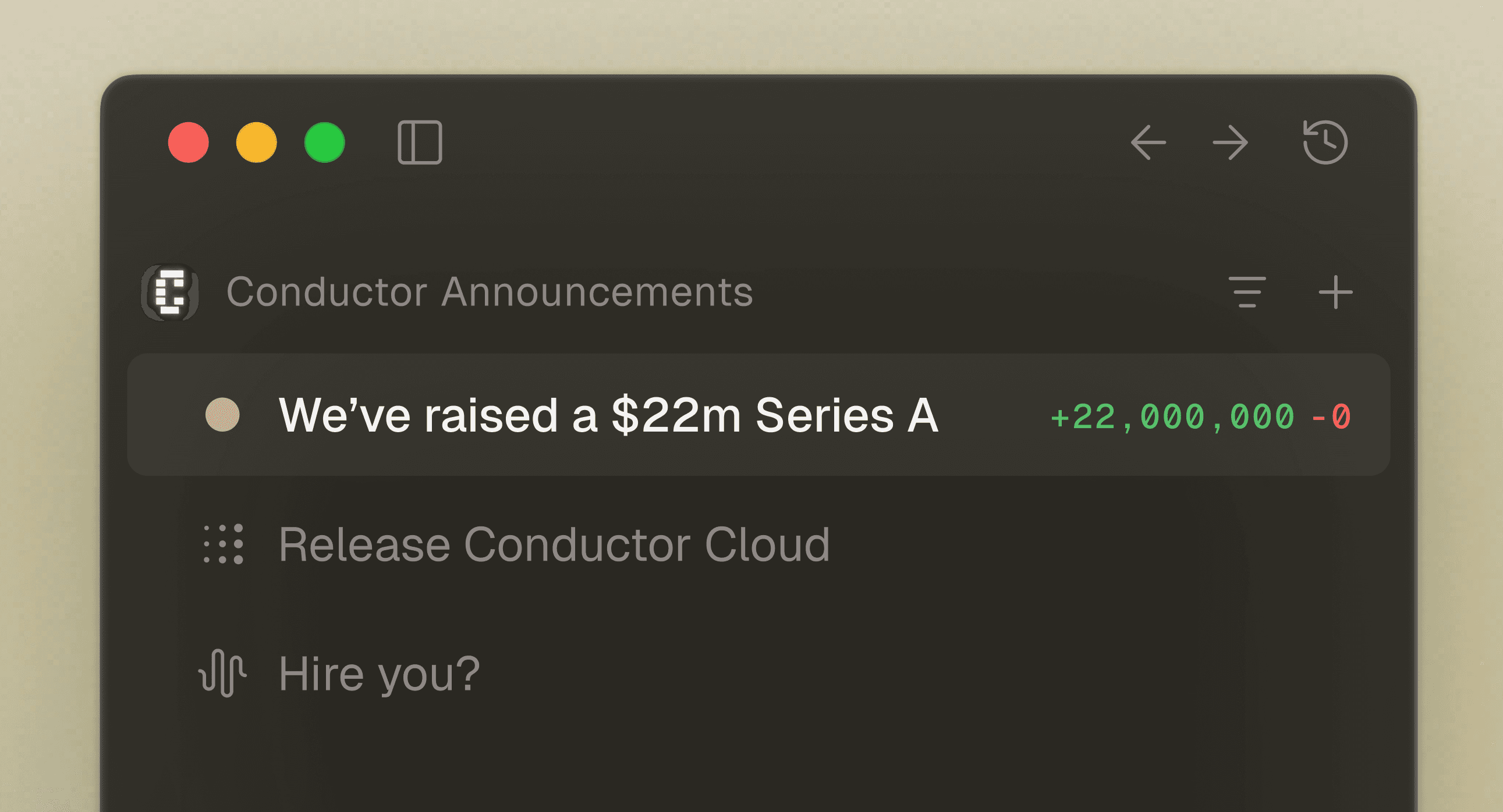 Conductor’s Series A